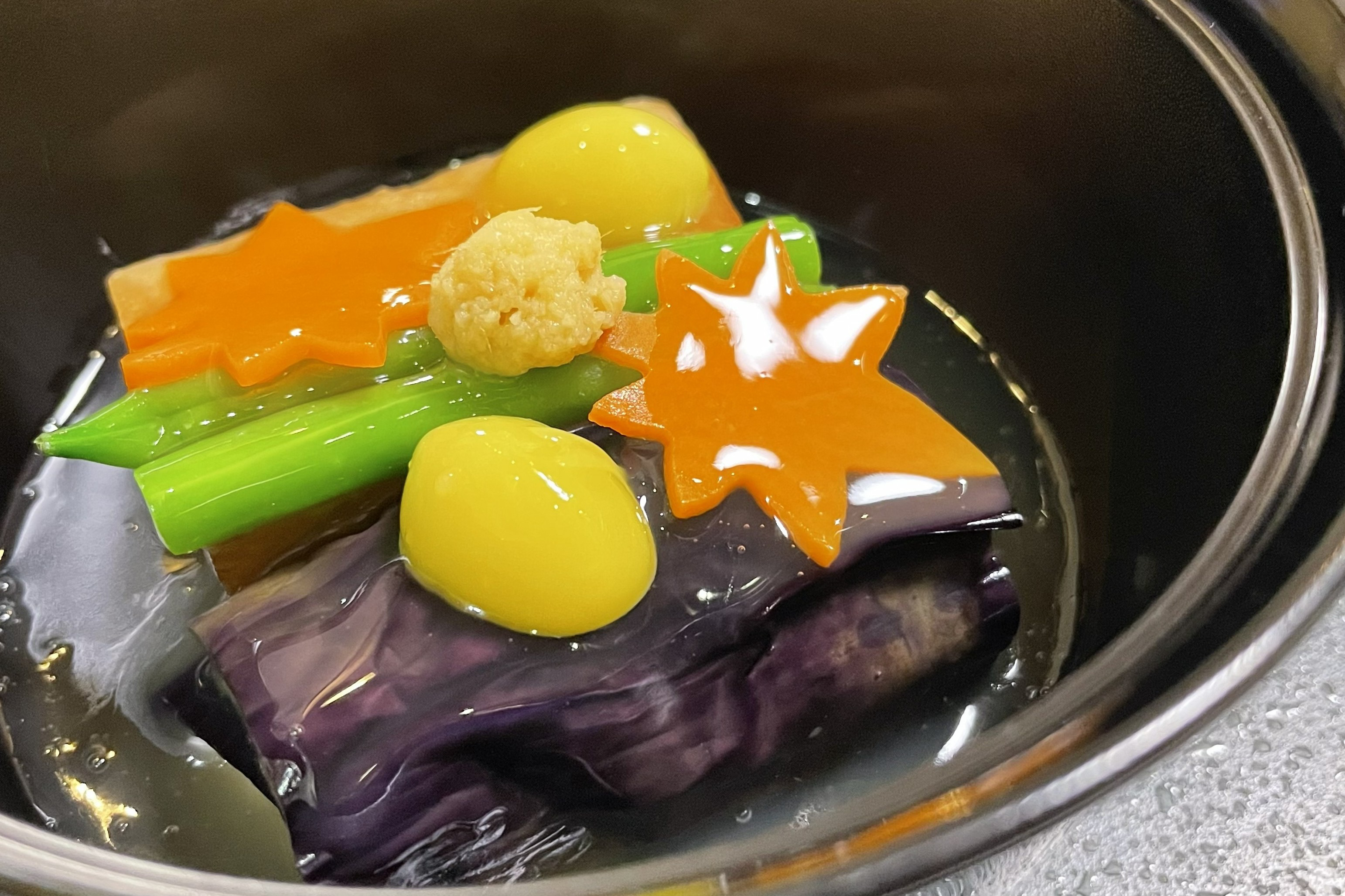 夕食一例（精進料理）