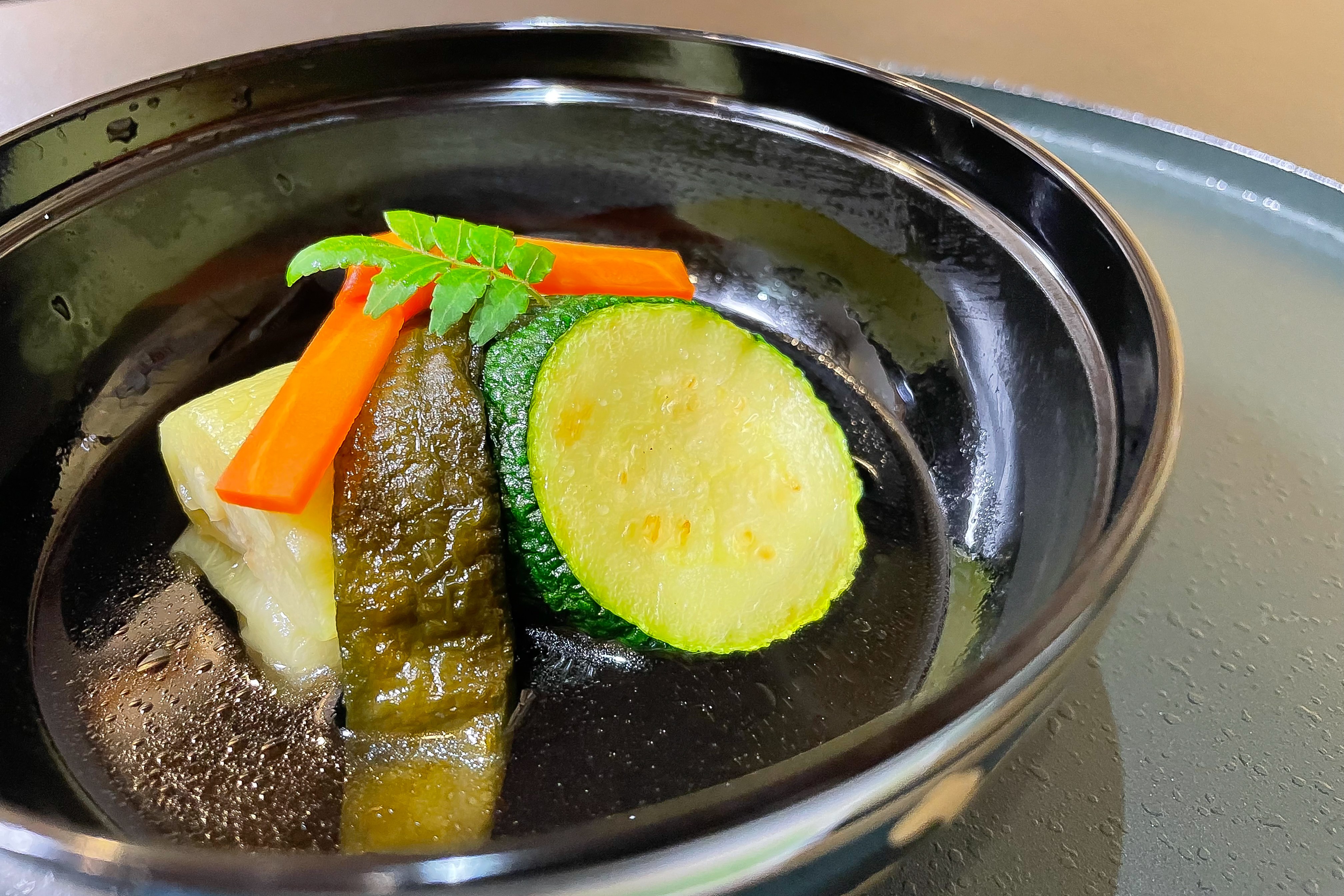 夕食一例（精進料理）