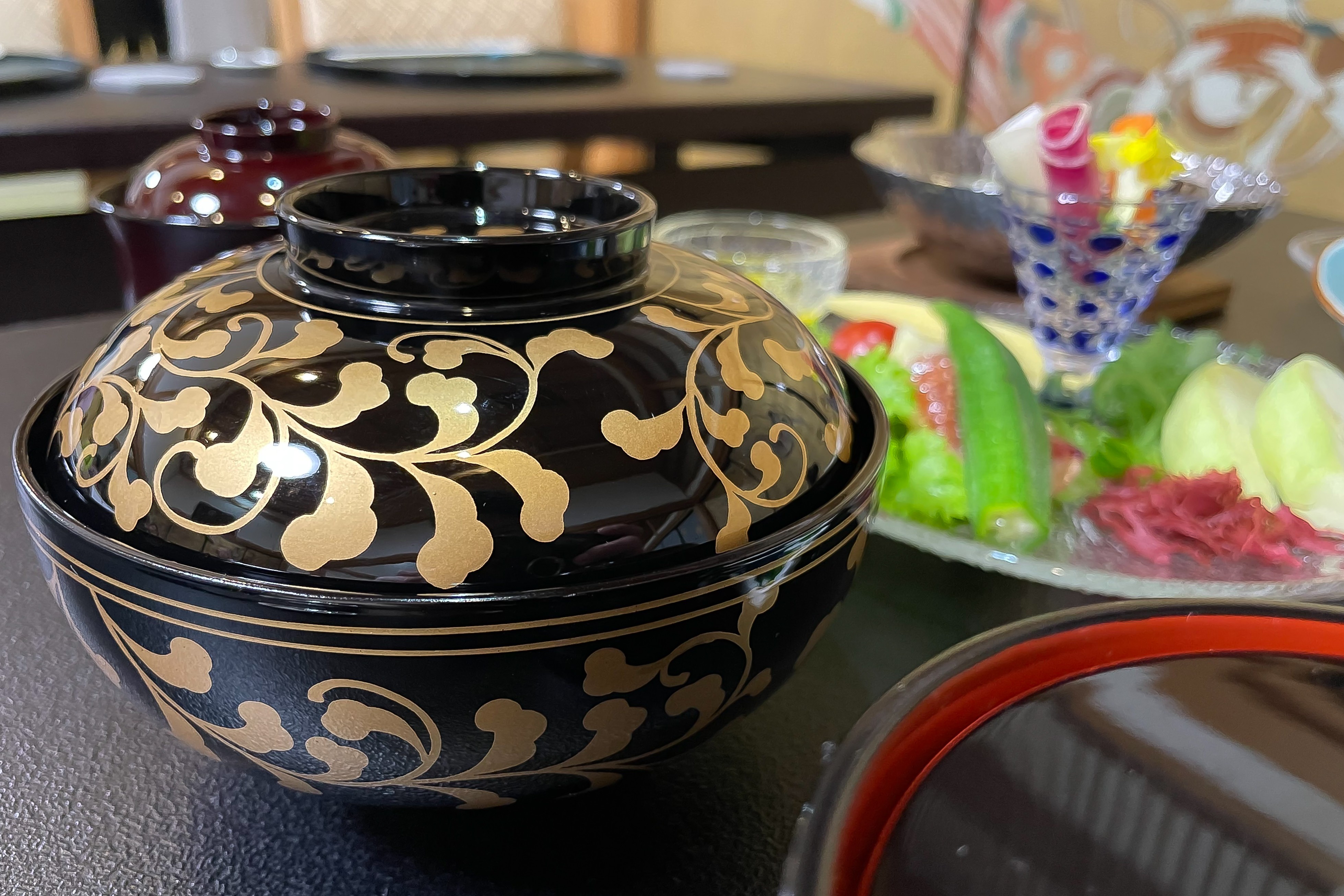 夕食一例（精進料理）