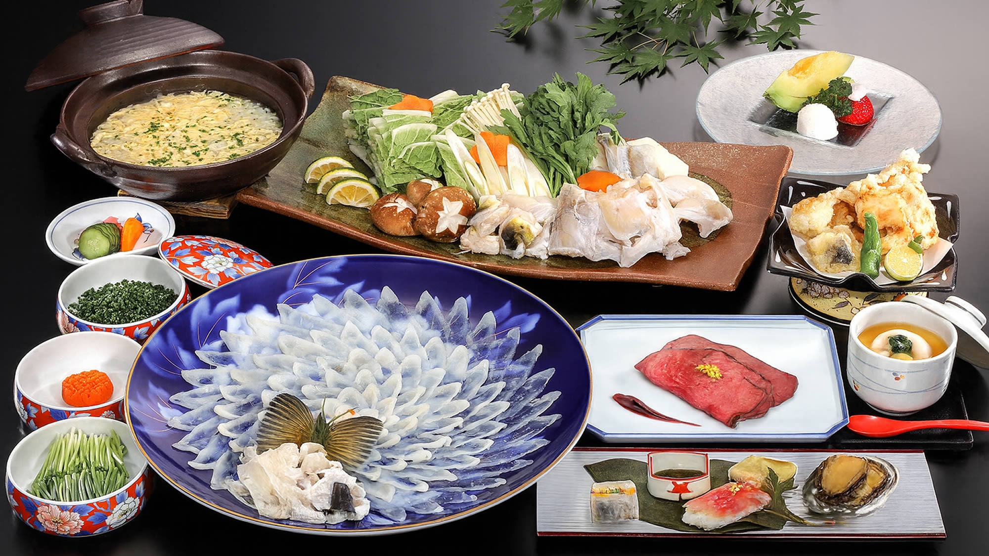 山口の贅を五感で味わい尽くす、至福の旅へ♪♪【ふく】フルコースプラン〈松〉