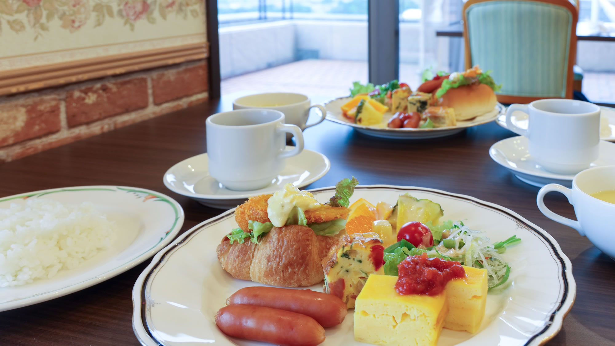 朝食はバイキングです。洋風朝食一例　朝7時～