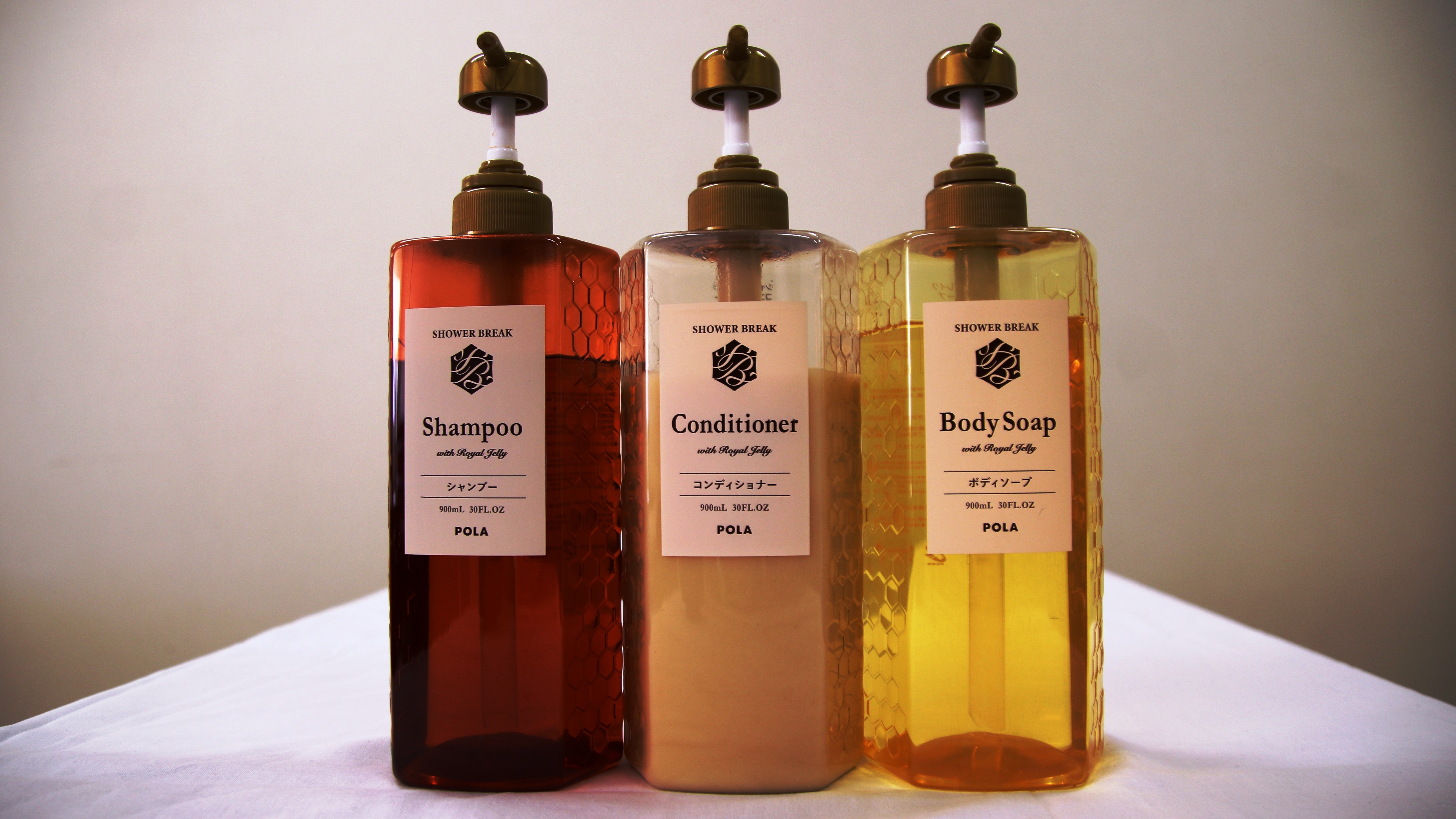 客室　シャンプー・コンディショナー・ボディソープ
