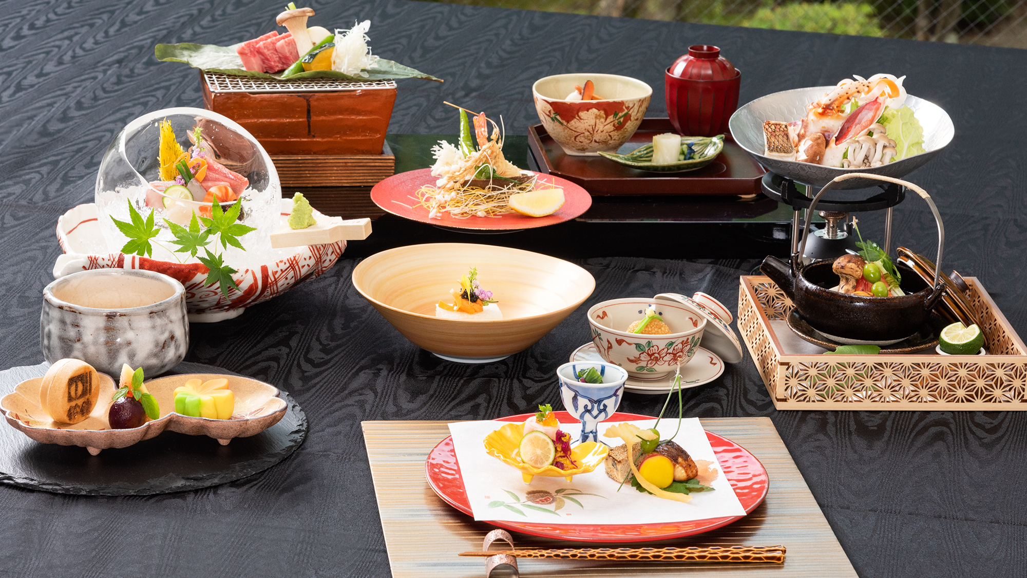 料理長件選食材をたっぷりと。福島の美食を思う存分！