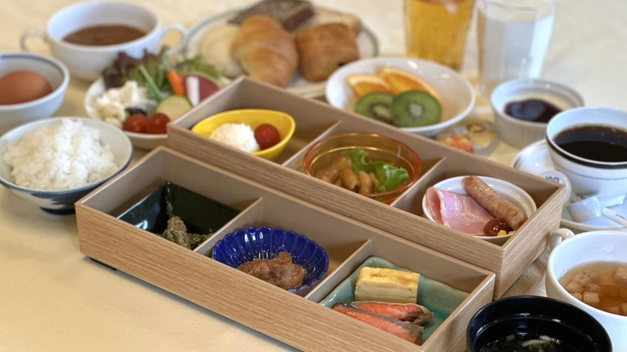 ◆【直前割】直近のご予約でもお得！朝からしっかりエネルギーチャージできる和洋バイキング！＜朝食付＞