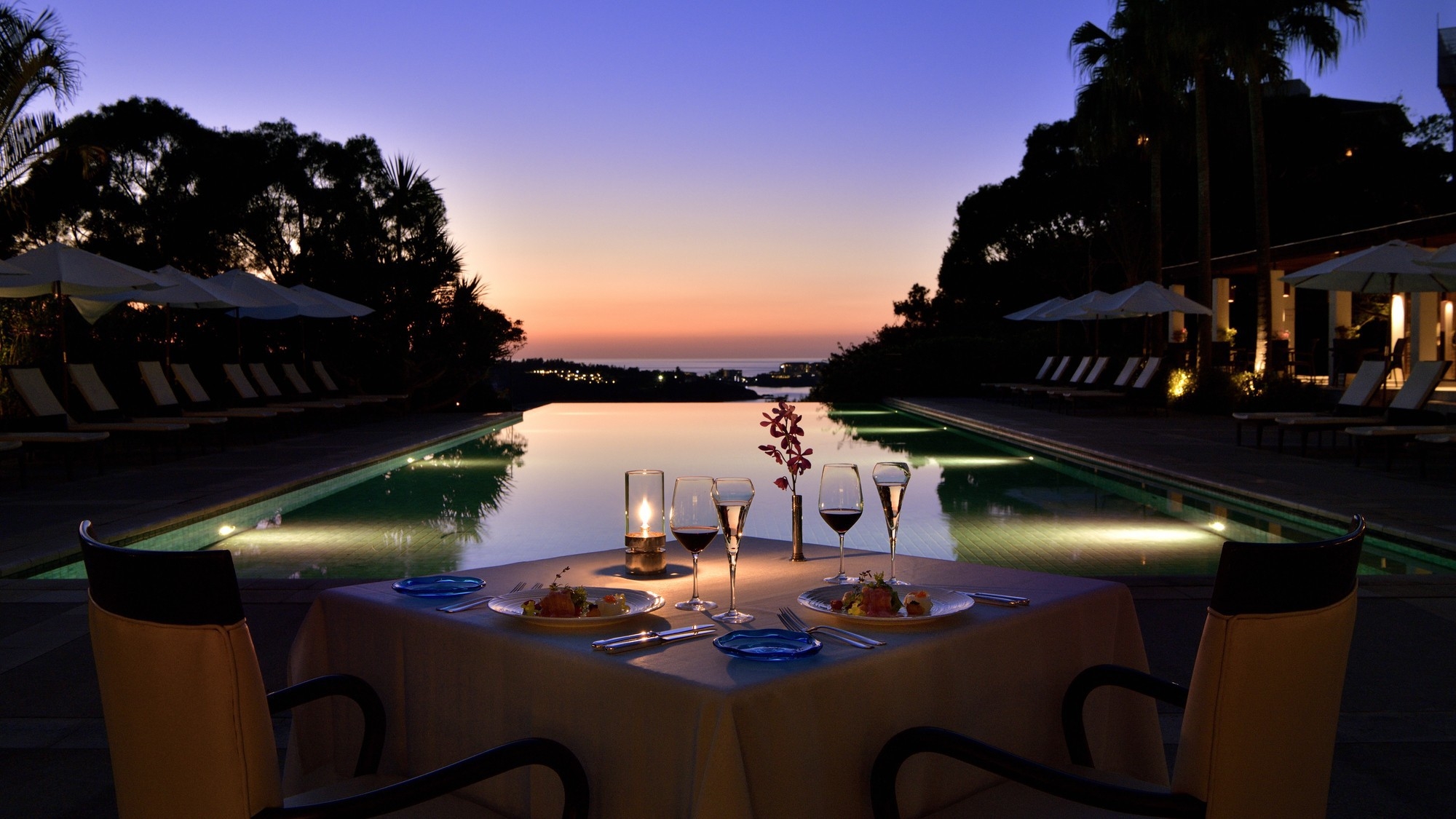 【ディナー付き】県産食材のコースディナー＜夕朝食付き＞