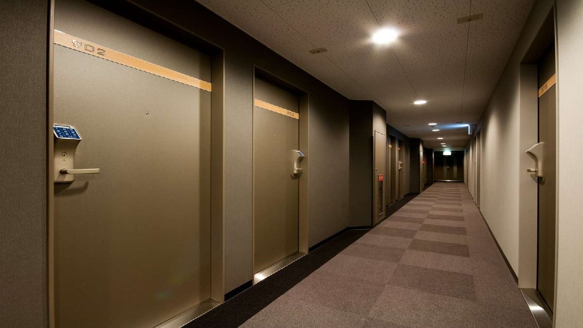清潔感のある客室廊下
