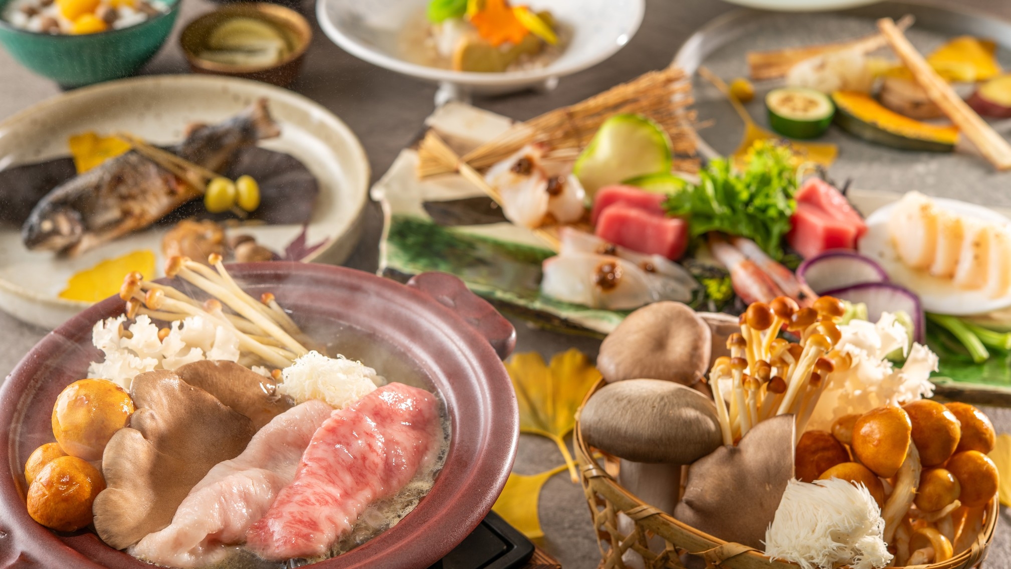 ＜早割28＞【土地の恵み会席】武州和牛の陶板焼きと旬の地元野菜で彩玉の味覚を味わう会席【さき楽】