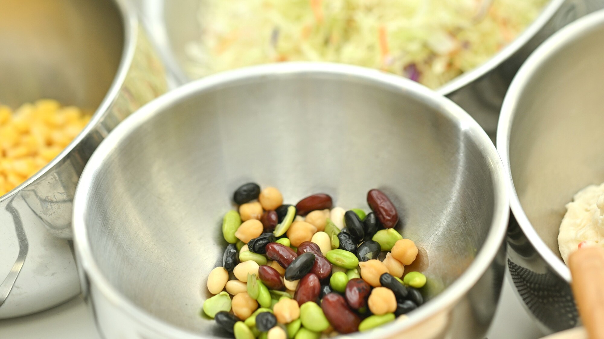 朝食メニュー　豆サラダ