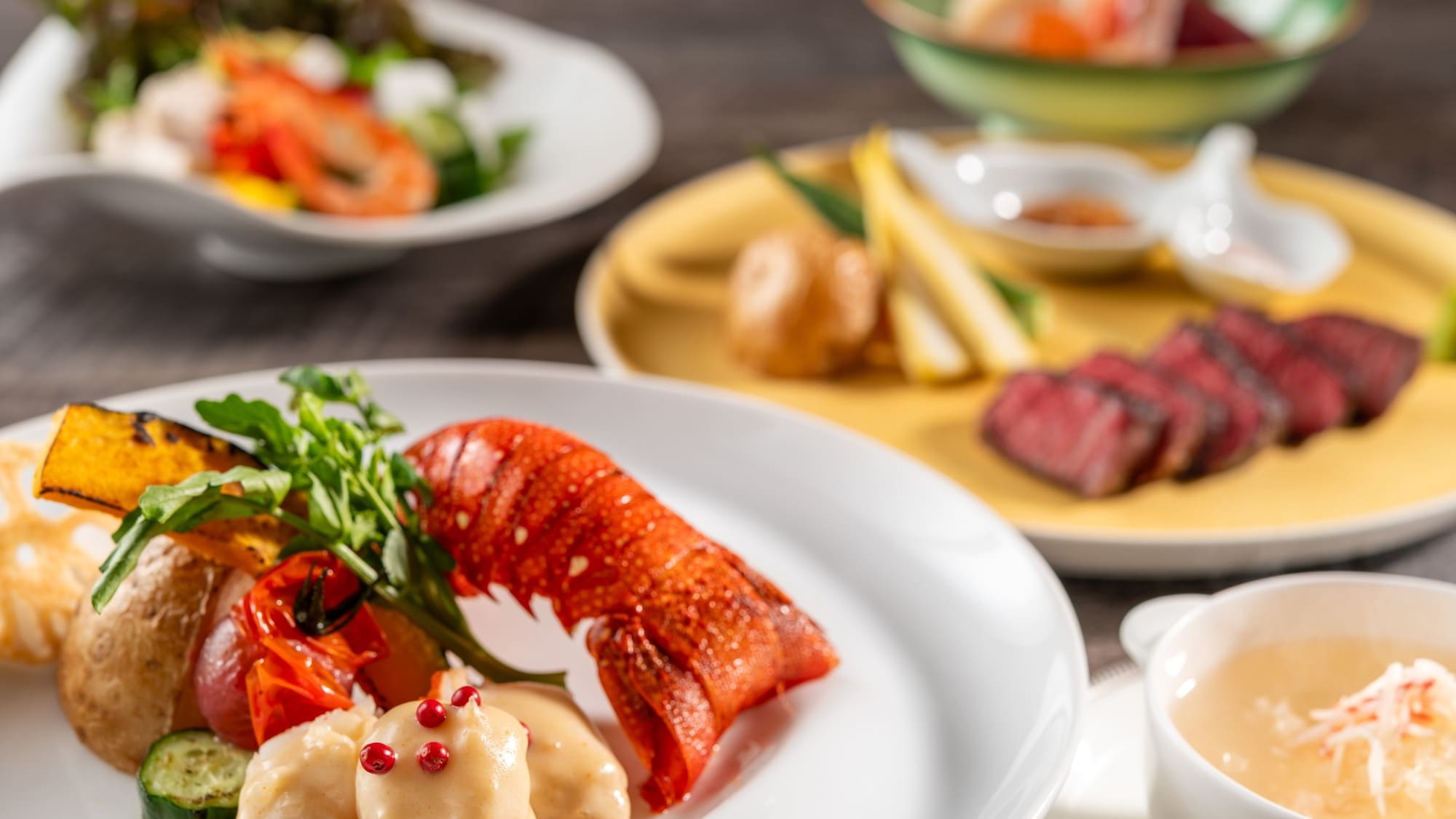 【8月限定】わんちゃんごはん付★夕食はA5ランク那須高原牛とロブスター！塩原温泉旅♪＜特別洋風会席＞