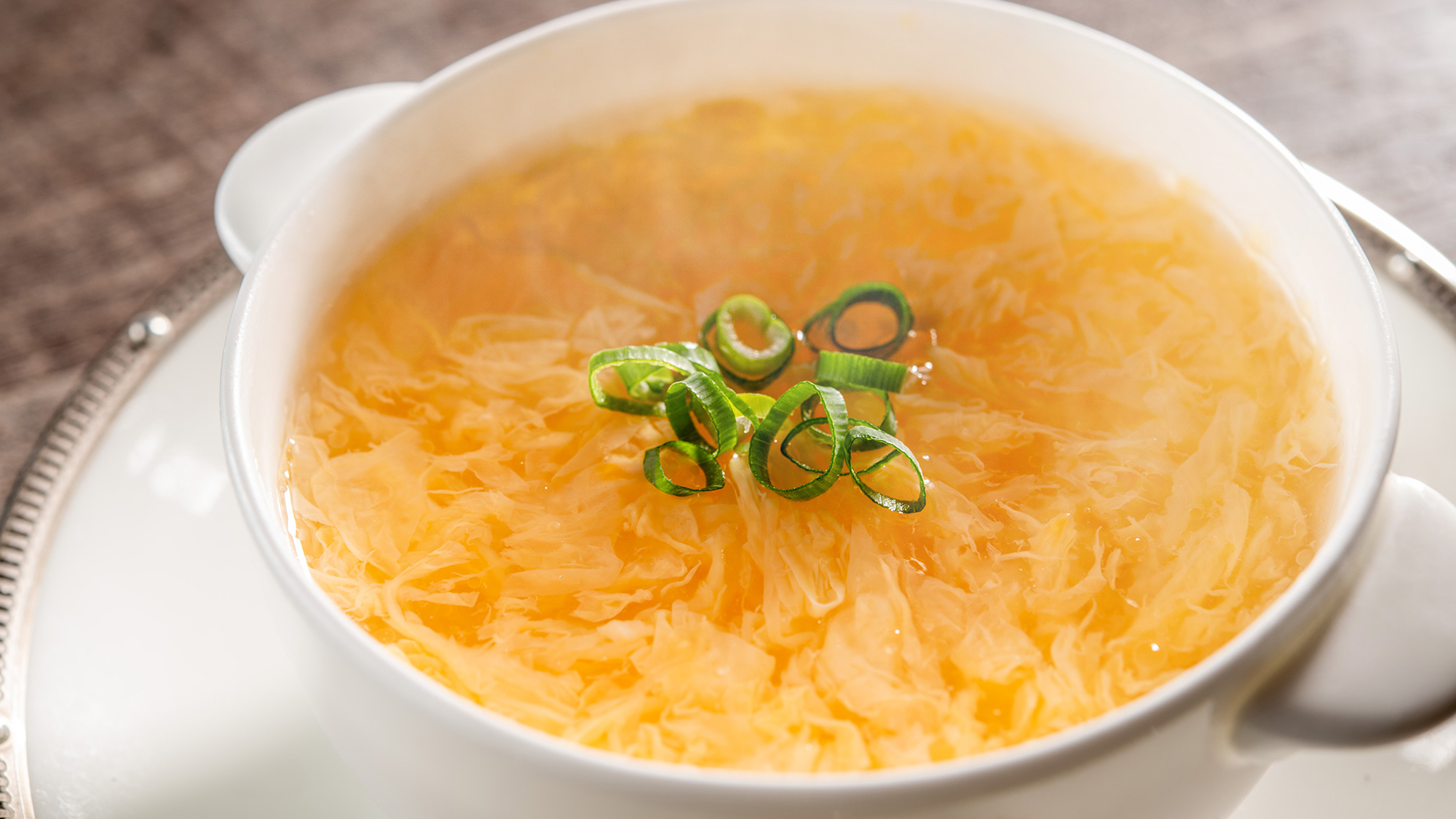 【スタンダード会席】春（2026年3月～5月）冷製スープ 那須御用卵スープ