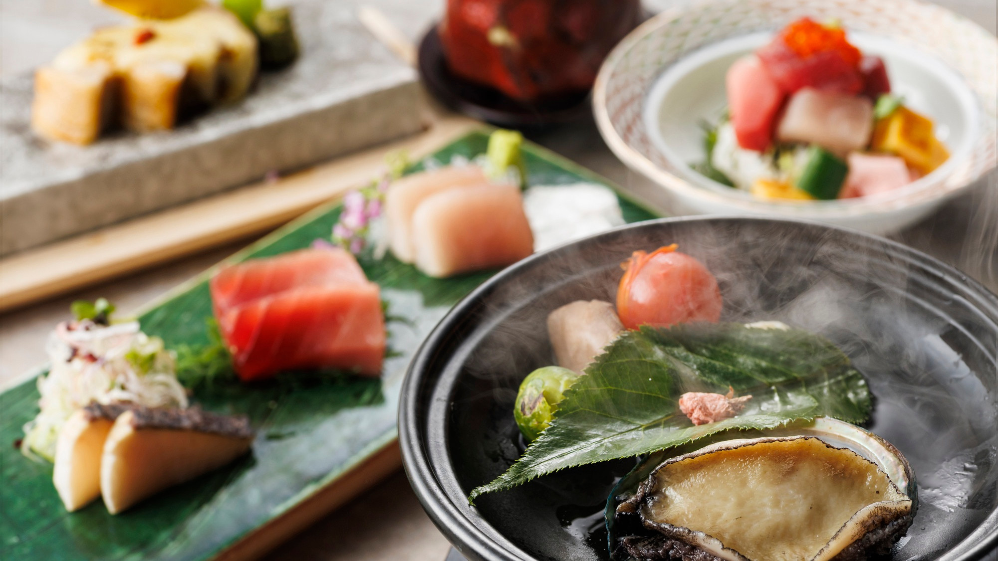 ＜早期割28＞【7月リニューアル/土地の恵み会席】焼津ミナミマグロの深き味わいに感謝、海の幸を堪能