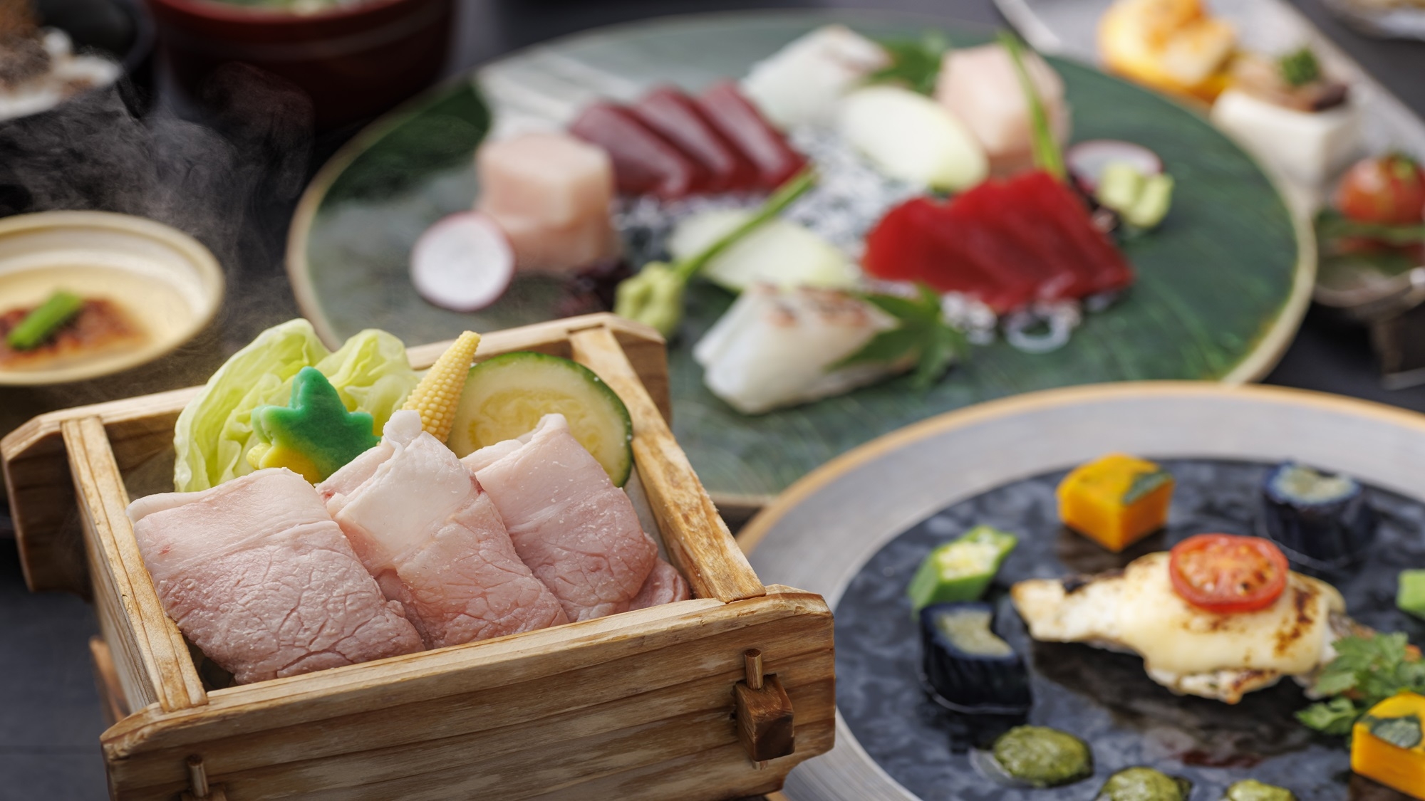 【静岡県民限定】焼津ミナミマグロと旬の食材を使用した季節の会席