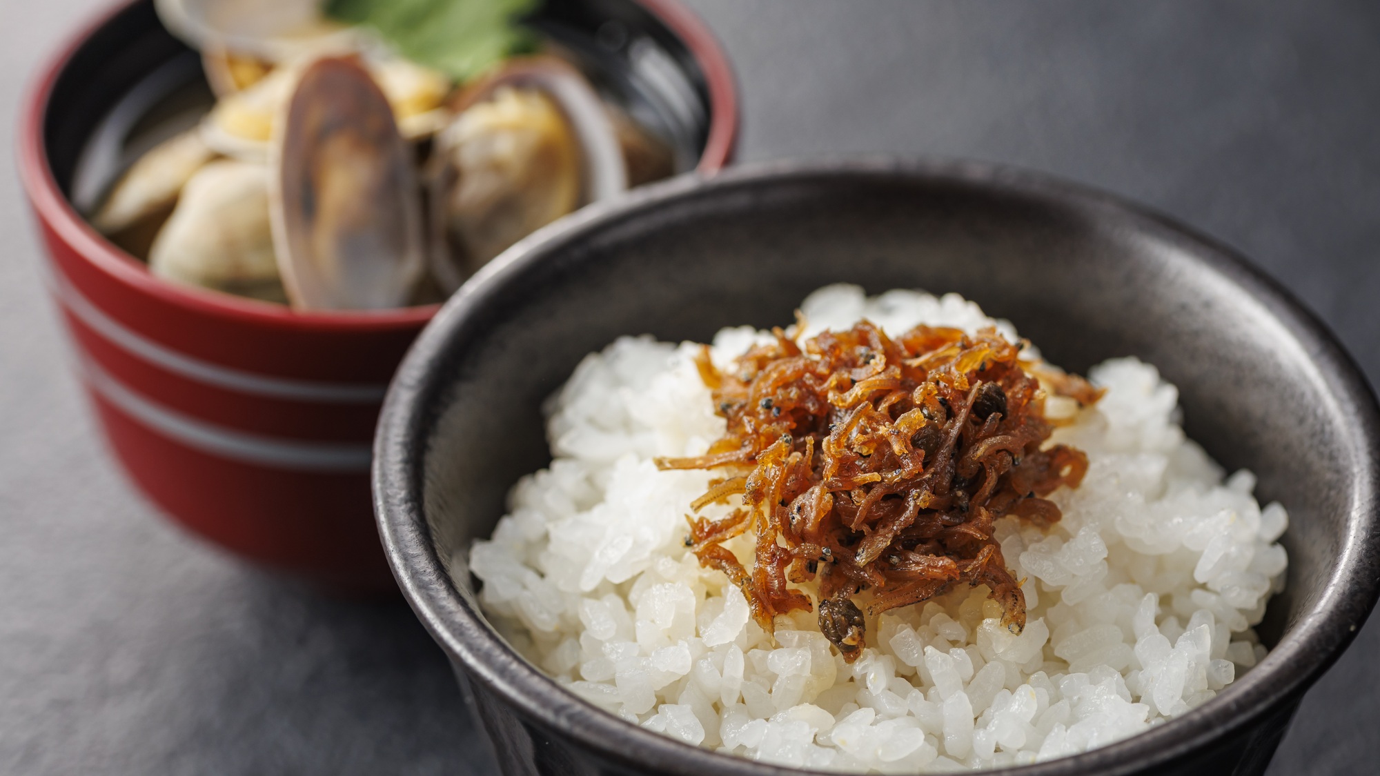 【季節の会席】夏(2026年6月～8月)食事　静岡産コシヒカリ　ちりめん山椒煮