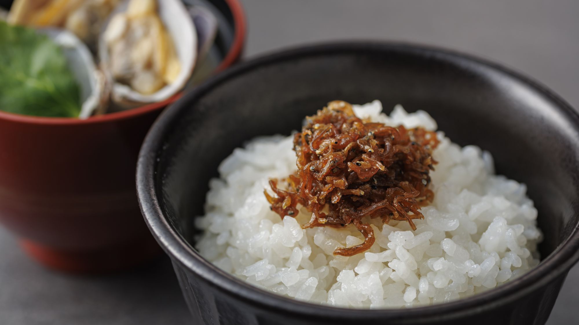 【季節の会席】冬(2025年12月～2026年2月)食事 静岡産コシヒカリ ちりめん山椒煮