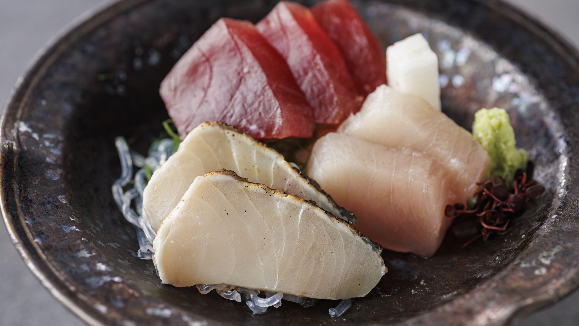 【季節の会席】冬(2025年12月～2026年2月)造里 焼津ミナミマグロ等三種盛り