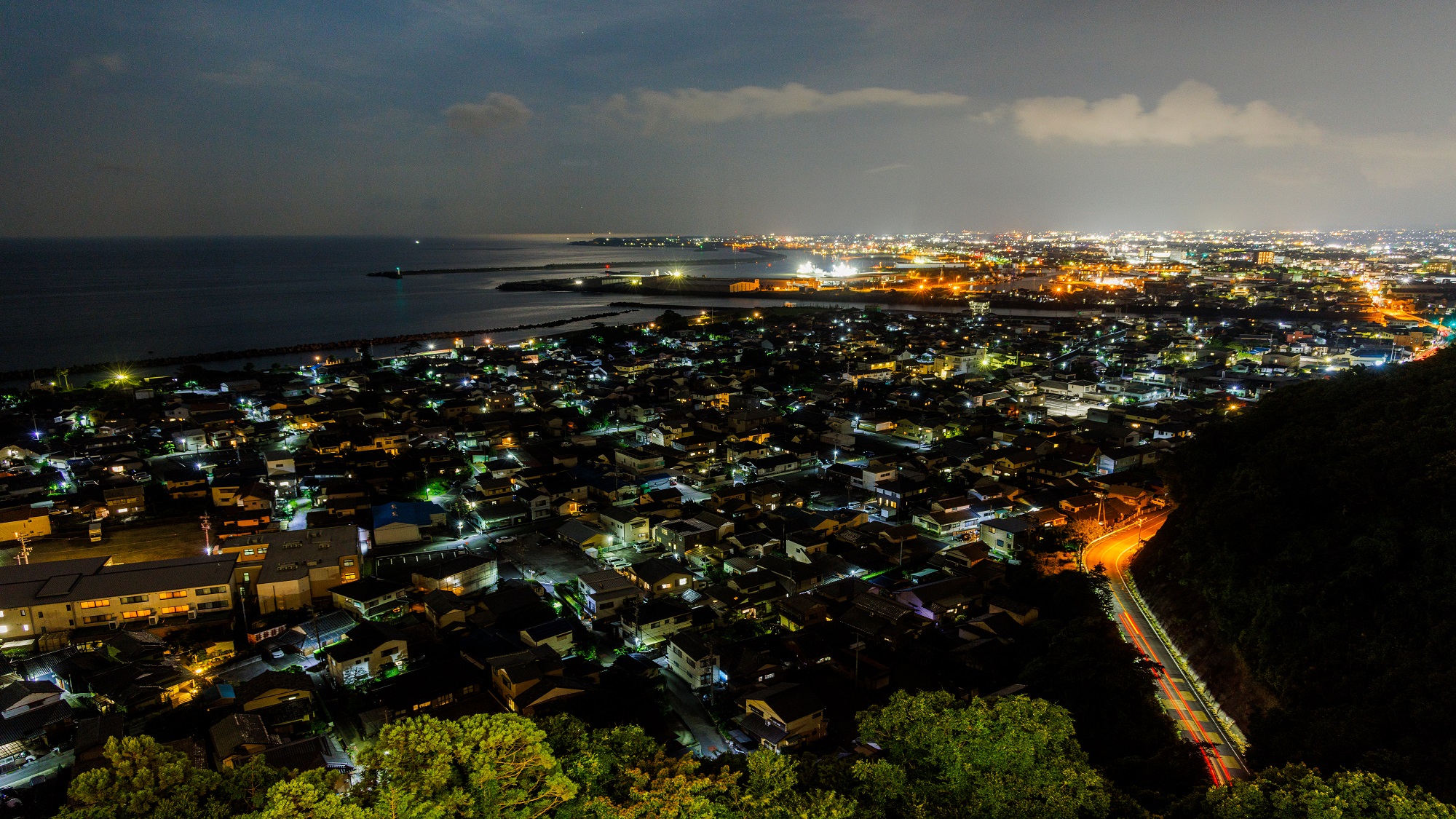 客室からの夜景