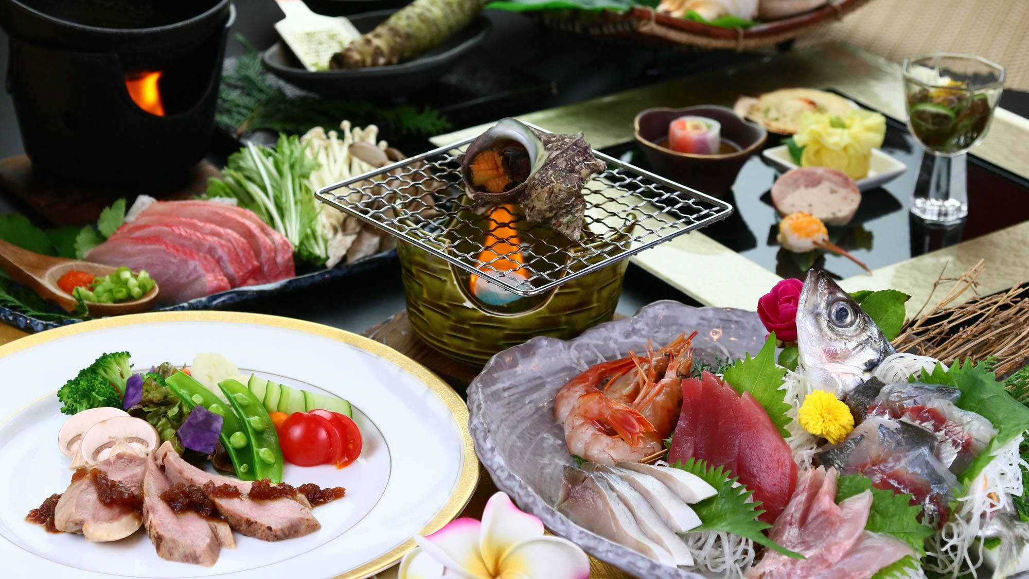 【スタンダード】オーナーイチオシの人気プラン♪金目鯛しゃぶしゃぶ＆新鮮刺し盛り付（1泊２食付）