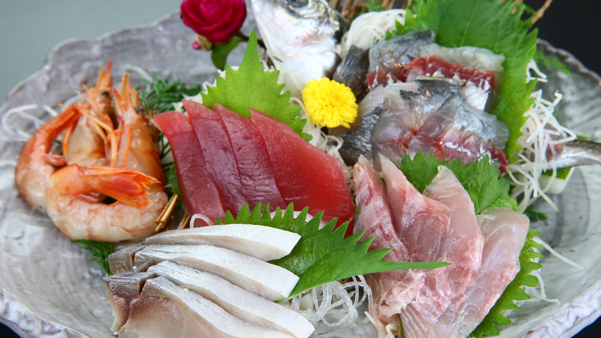 【豪華贅沢三昧】伊勢海老＆鮑＆金目鯛しゃぶしゃぶ＆刺し盛り付（1泊２食付）