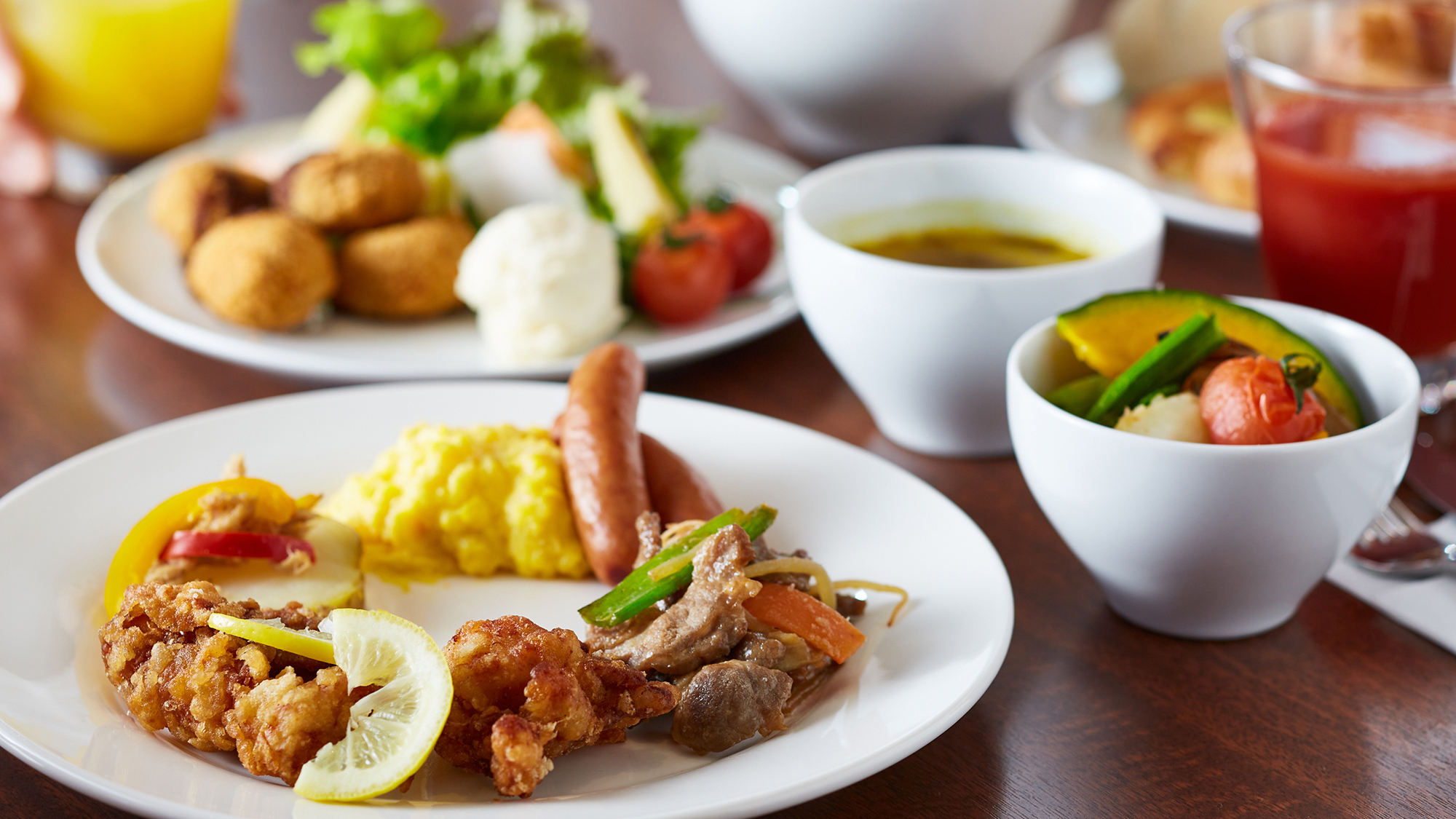 北海道産食材を中心とした和洋朝食ビュッフェ