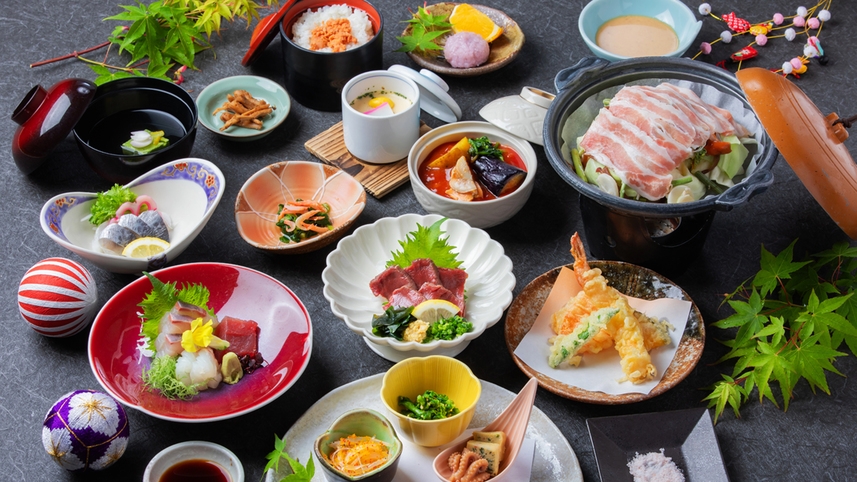 【2月限定でお得】ワンドリンク付★感謝祭プラン！馬刺し付き季節の会席を楽しむ（2食付）