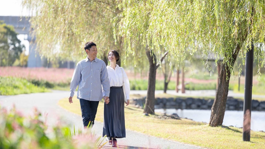 【周辺観光】筑後広域公園／四季折々の自然を感じていただける公園で、癒し時間をお過ごしください。