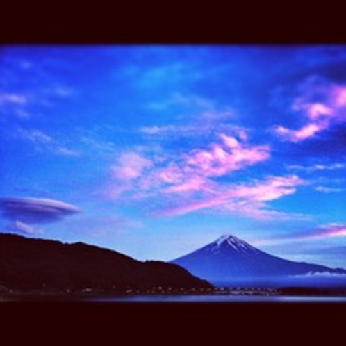 つるし雲と富士山