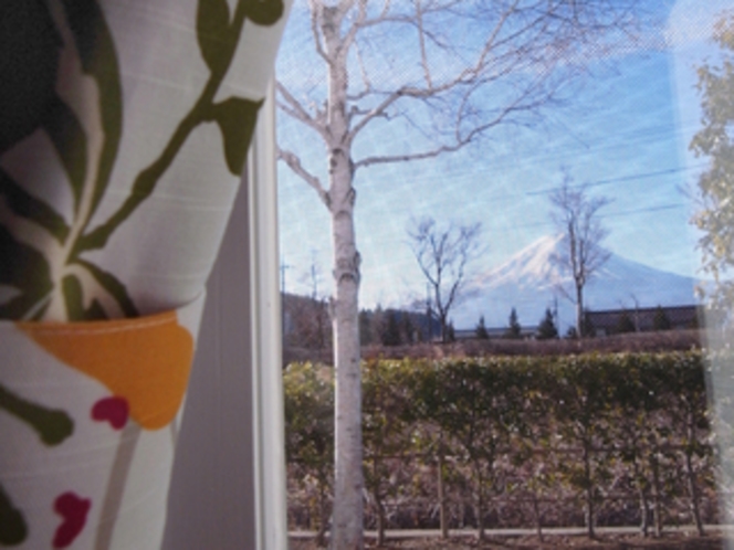 客室からの富士山