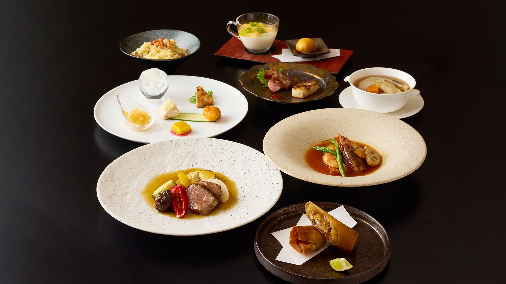 広東スタイル中国料理ディナーコース付きステイ　2食付