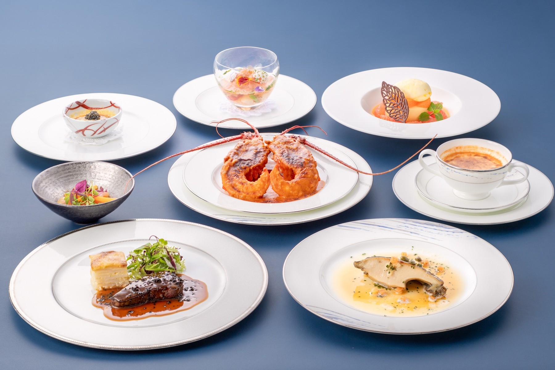 【海の幸フランス料理「トラディション」】鮑・伊勢海老など変わらぬホテル伝統の味を堪能＜夕朝食付＞