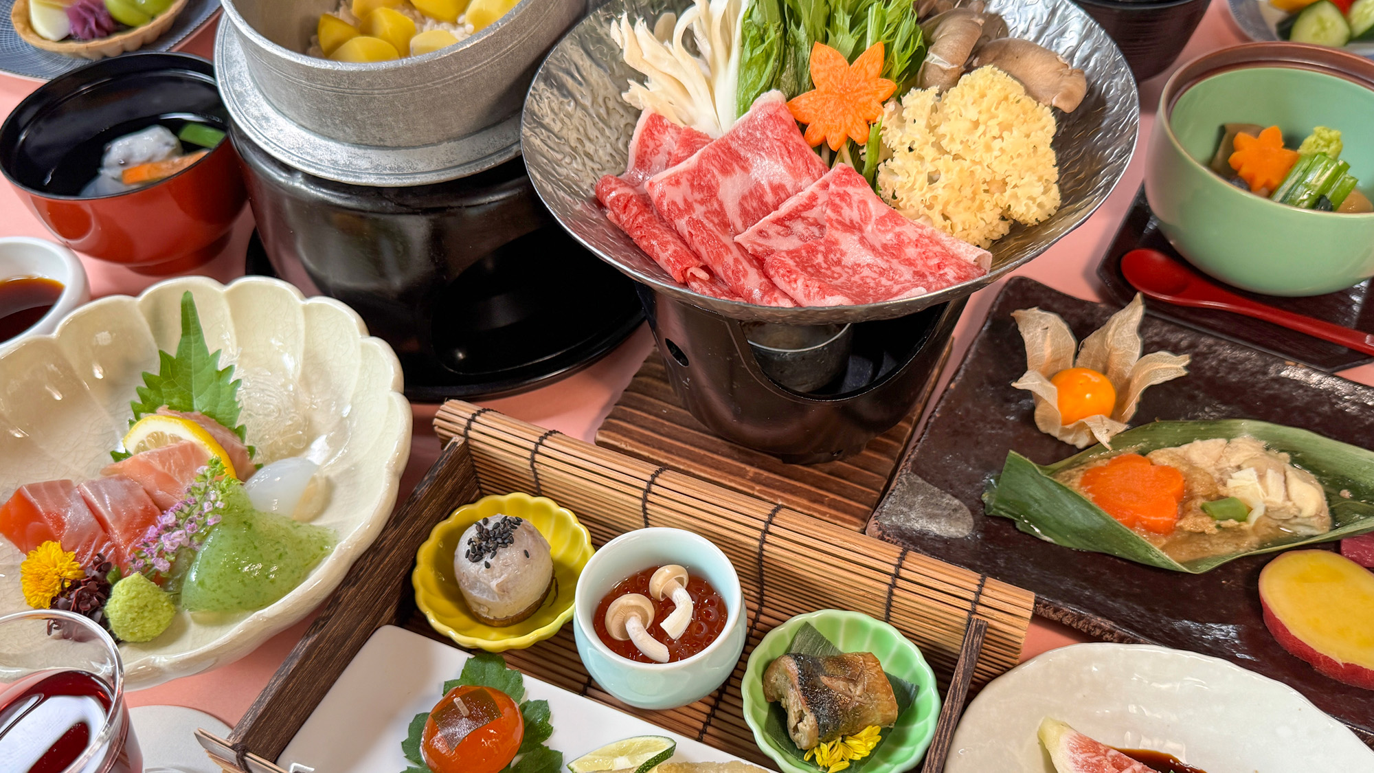 悠湯里庵の食事