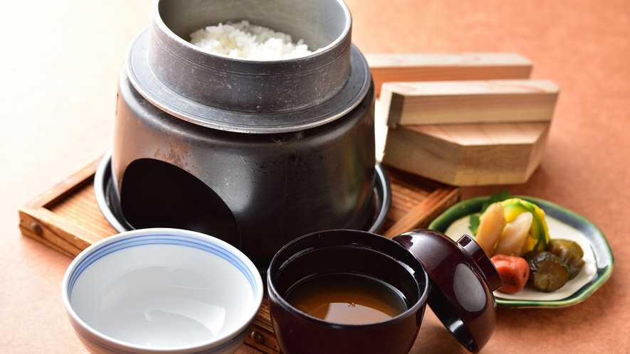 「飯物・止め椀・香の物」