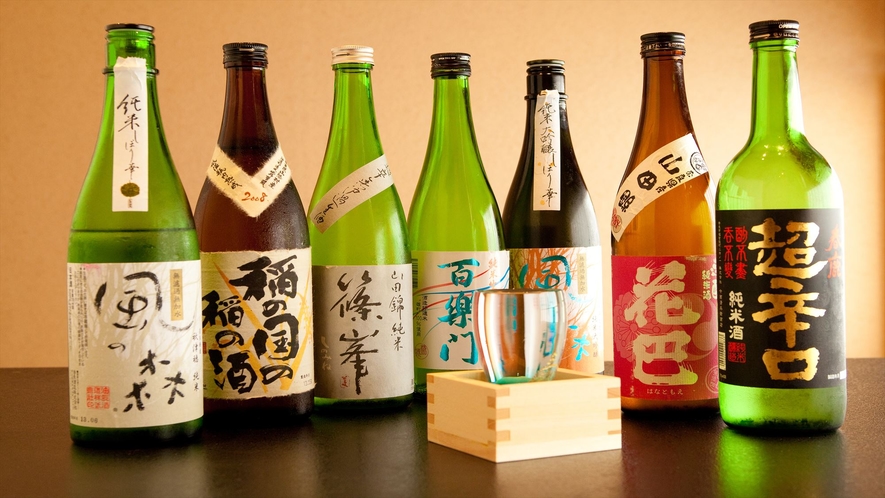 奈良の地酒のラインナップ