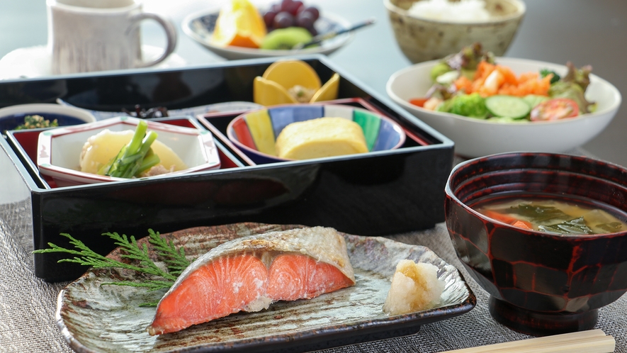 #北海道の食材を使用した和朝食