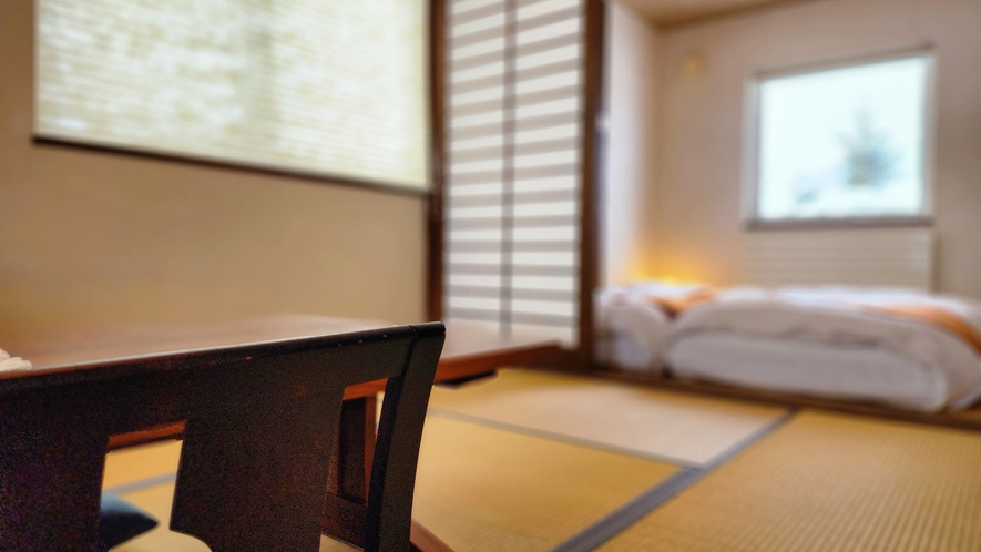 #和室　和-nagomi-　当館の中で一番広い客室になります。和のしつらえが心を癒してくれます。