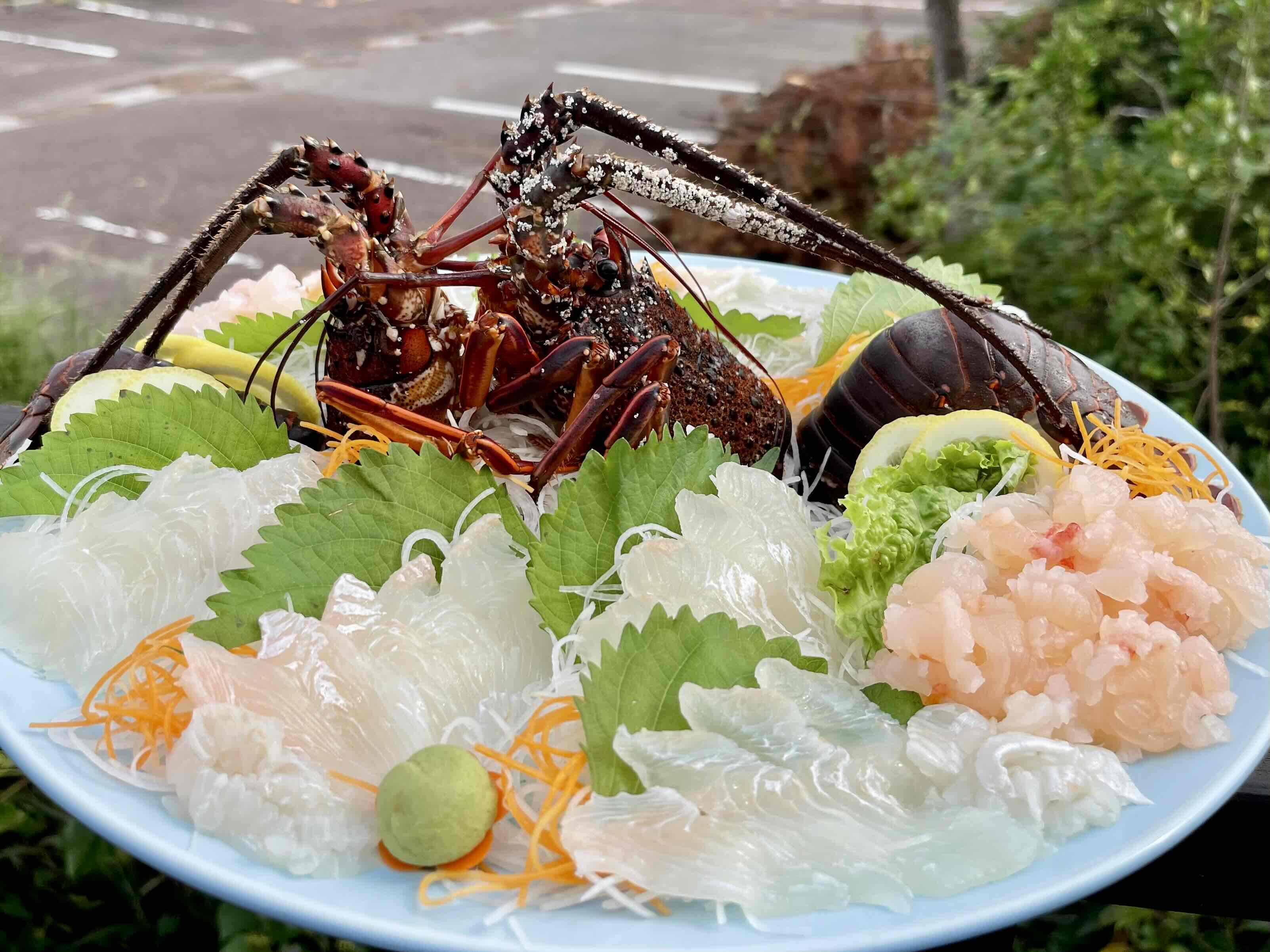 伊勢海老姿造り・伊勢海老黄金焼・あわび踊り焼・熊本産ステーキ会席◆夕・朝付◆