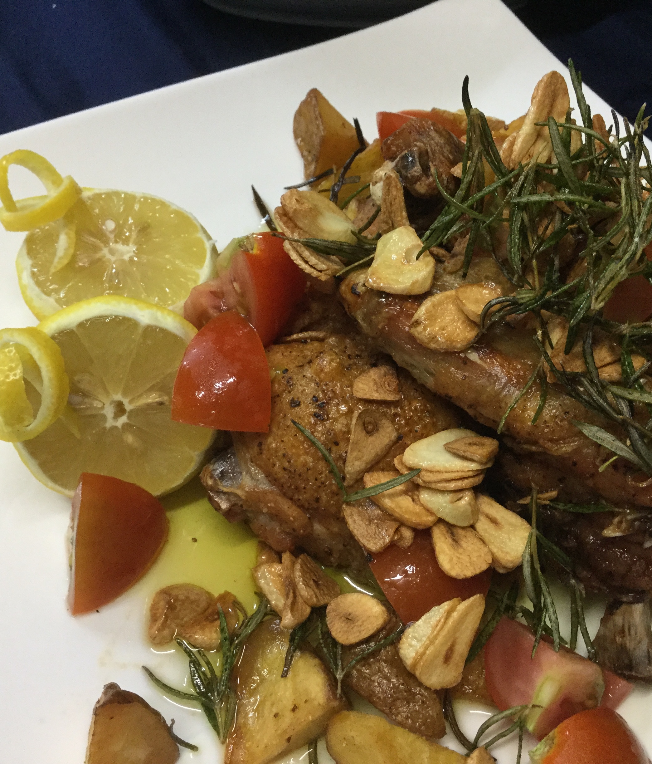 チキンのローストローズマリー風味