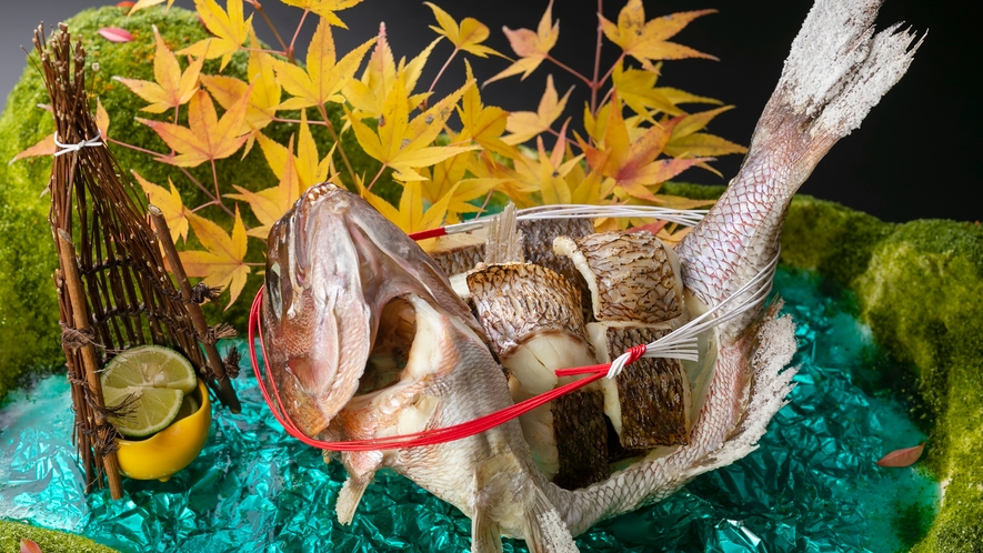 *【山﨑真鯛姿焼】餌や環境に拘って育てられたブランド鯛の素材をお愉しみ頂けます。