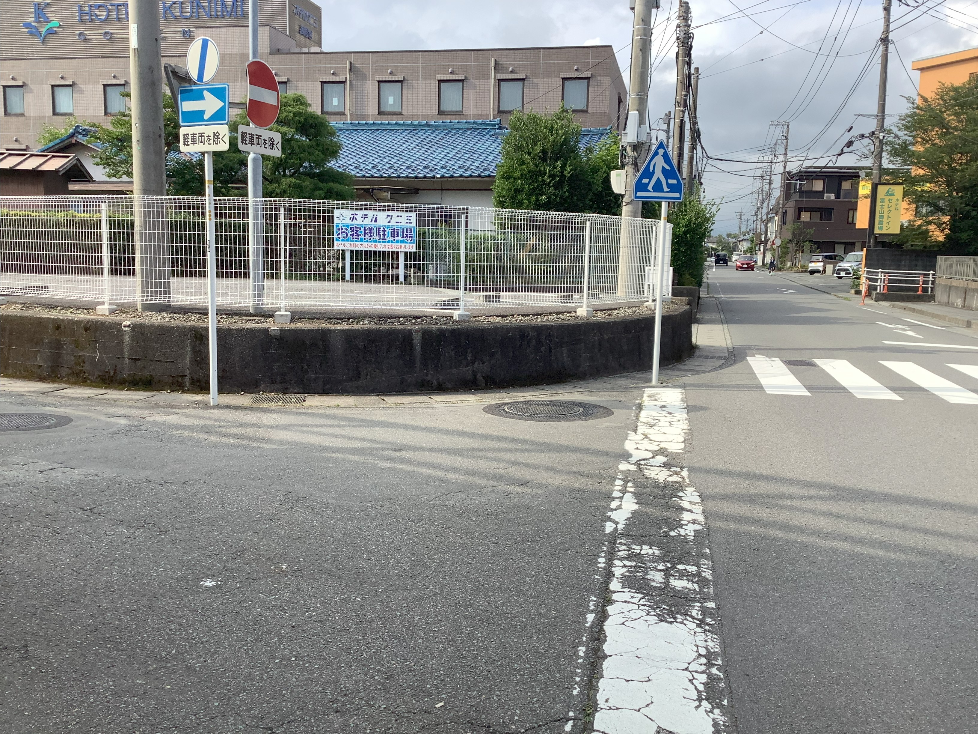 第一駐車場入り口