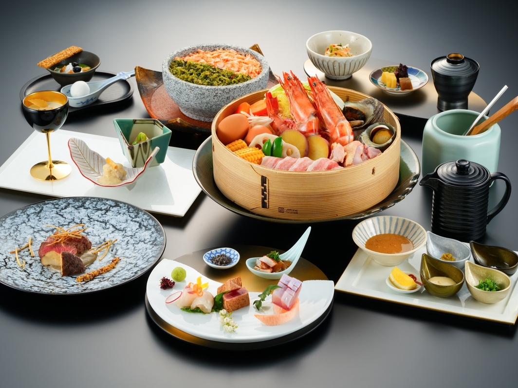 【さき楽45】料理長推奨コースを堪能　おおいた豊後牛と温泉蒸しに舌鼓〜プラン≪2食付き≫