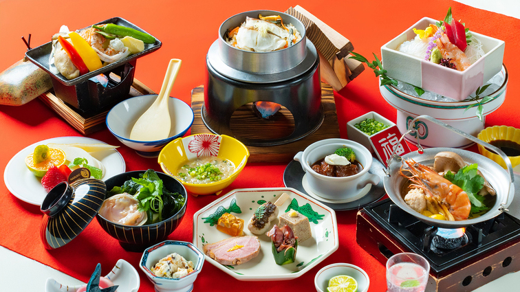 ★温泉会席ー花渕ー　イメージ料理　※季節により異なります。