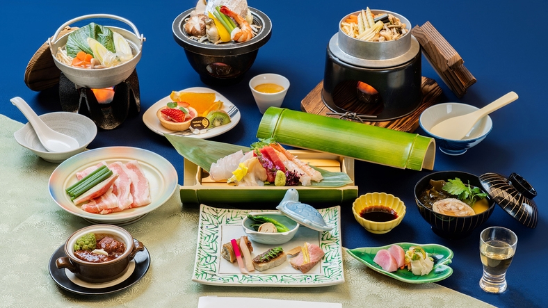 【青葉館客室】ーお得な会席膳ー温泉会席（花渕）プラン