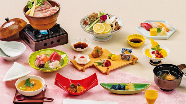 ★温泉会席ー花渕ー　イメージ料理　※季節により異なります。