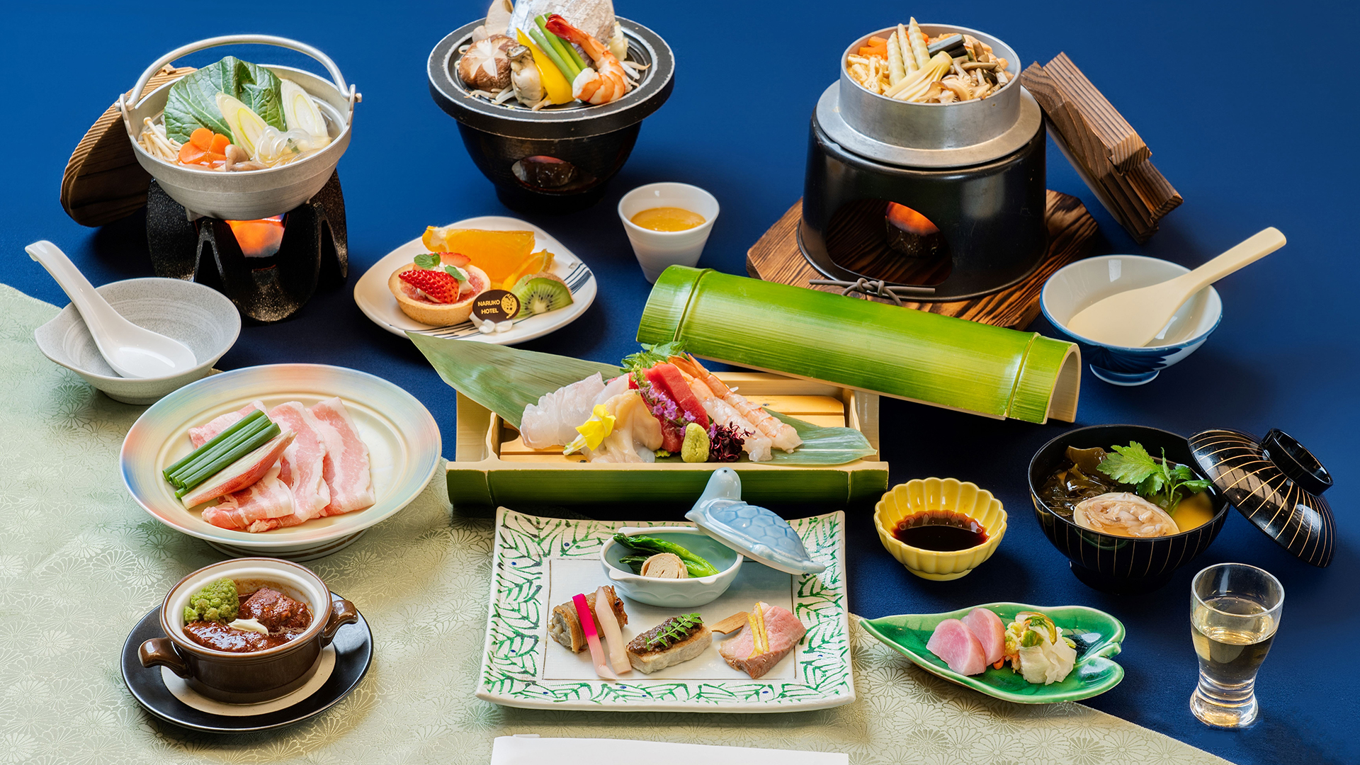 温泉会席ー花渕ー　イメージ料理　※季節により異なります。