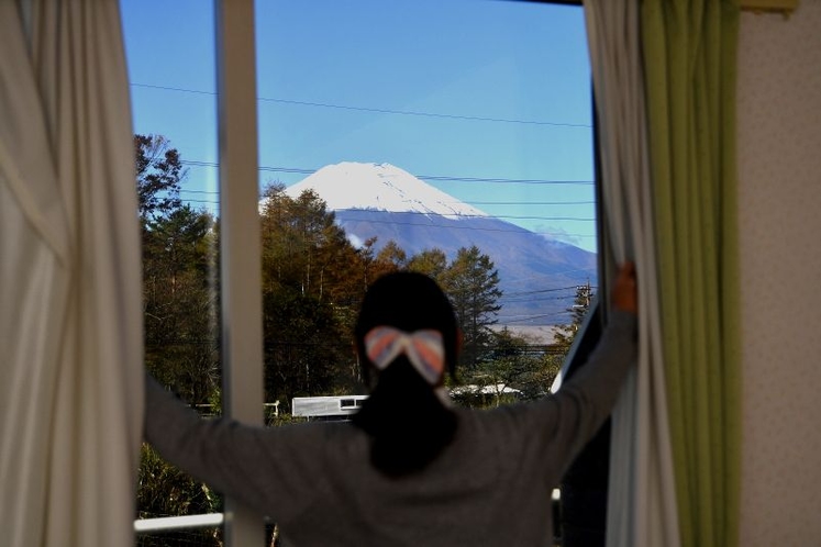 客室より富士山