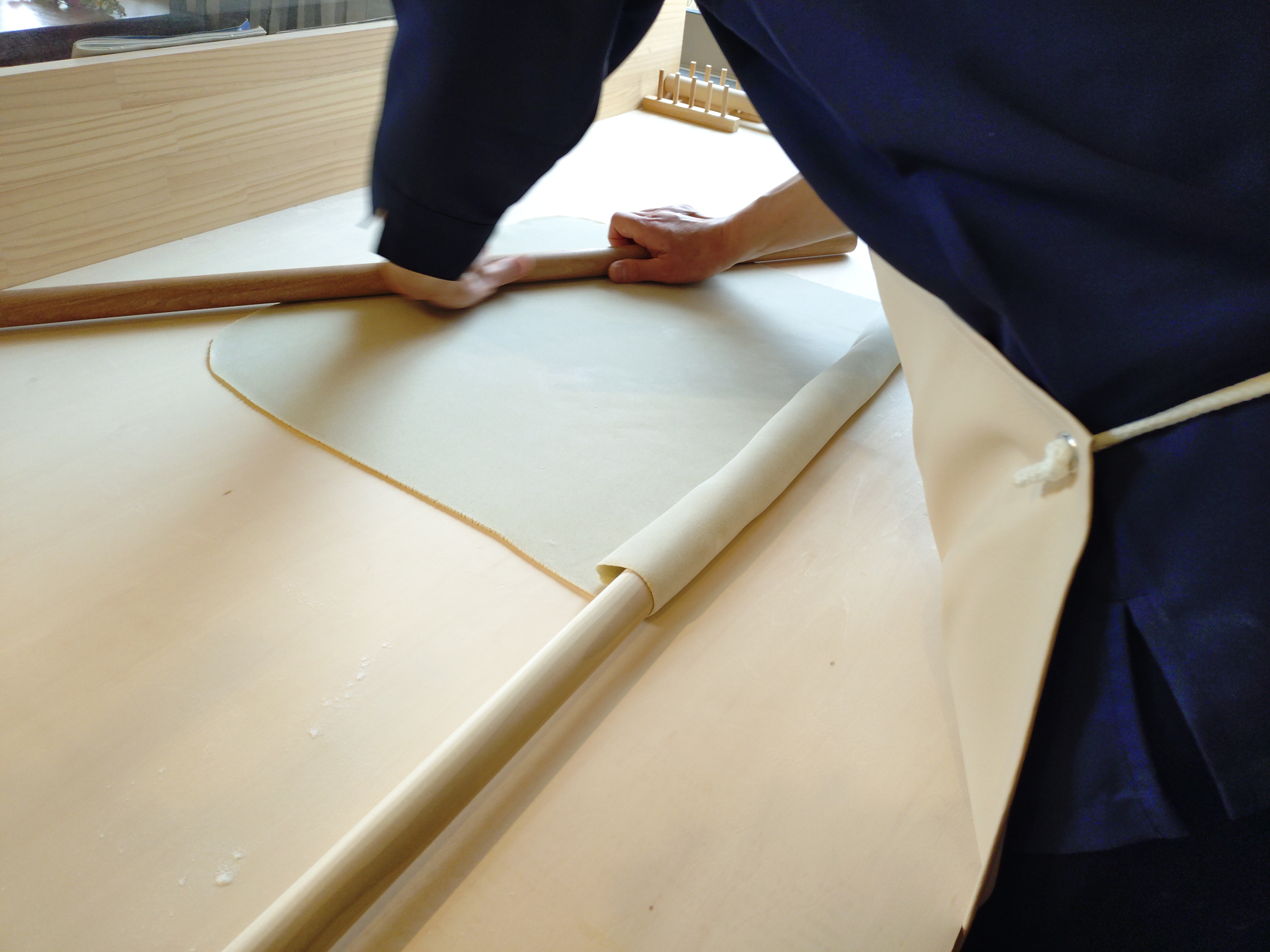 【すき焼き＆手打ち蕎麦コース】手打ちそば・・延し