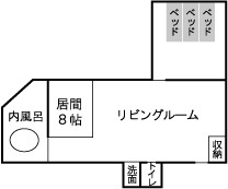 スイート206号室間取り