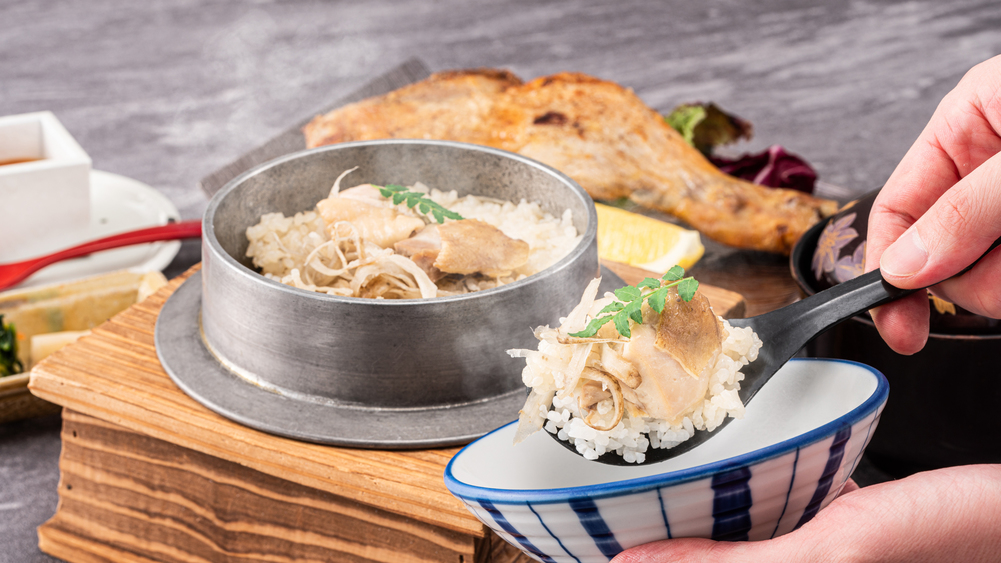 【お手軽1泊2食付きステイ】季節の定食「骨付き鶏と鶏釜飯」+和朝食付きプラン《2食付き》