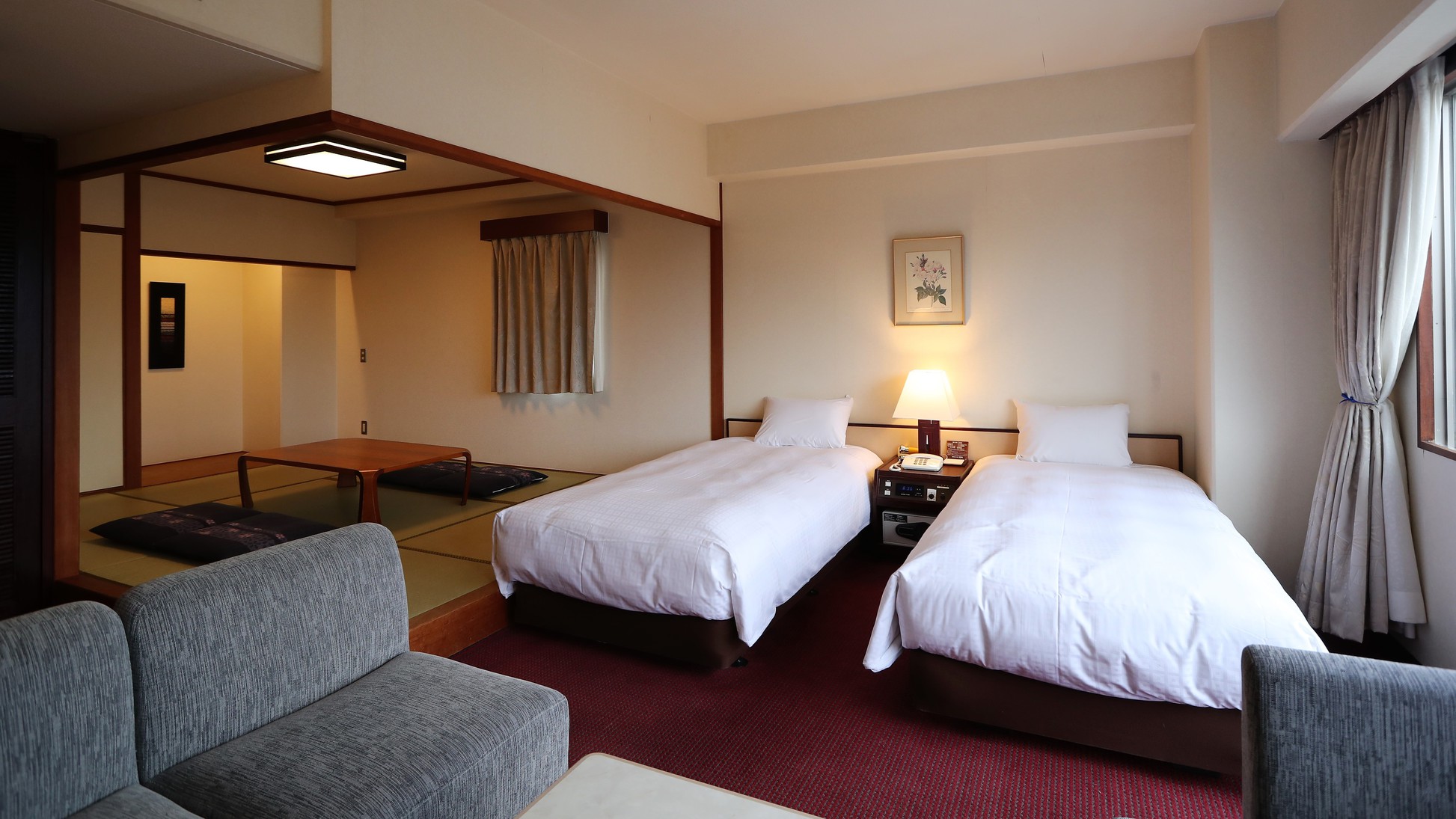 広めのお部屋でゆったり【和洋室 デラックス●禁煙】