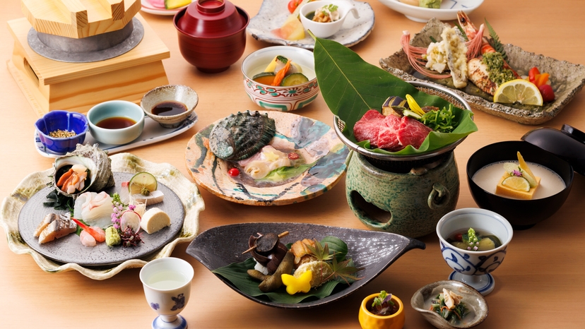 【基本会席】加賀の旬を愛でる体にやさしい「会席料理」〜美食と温泉を堪能