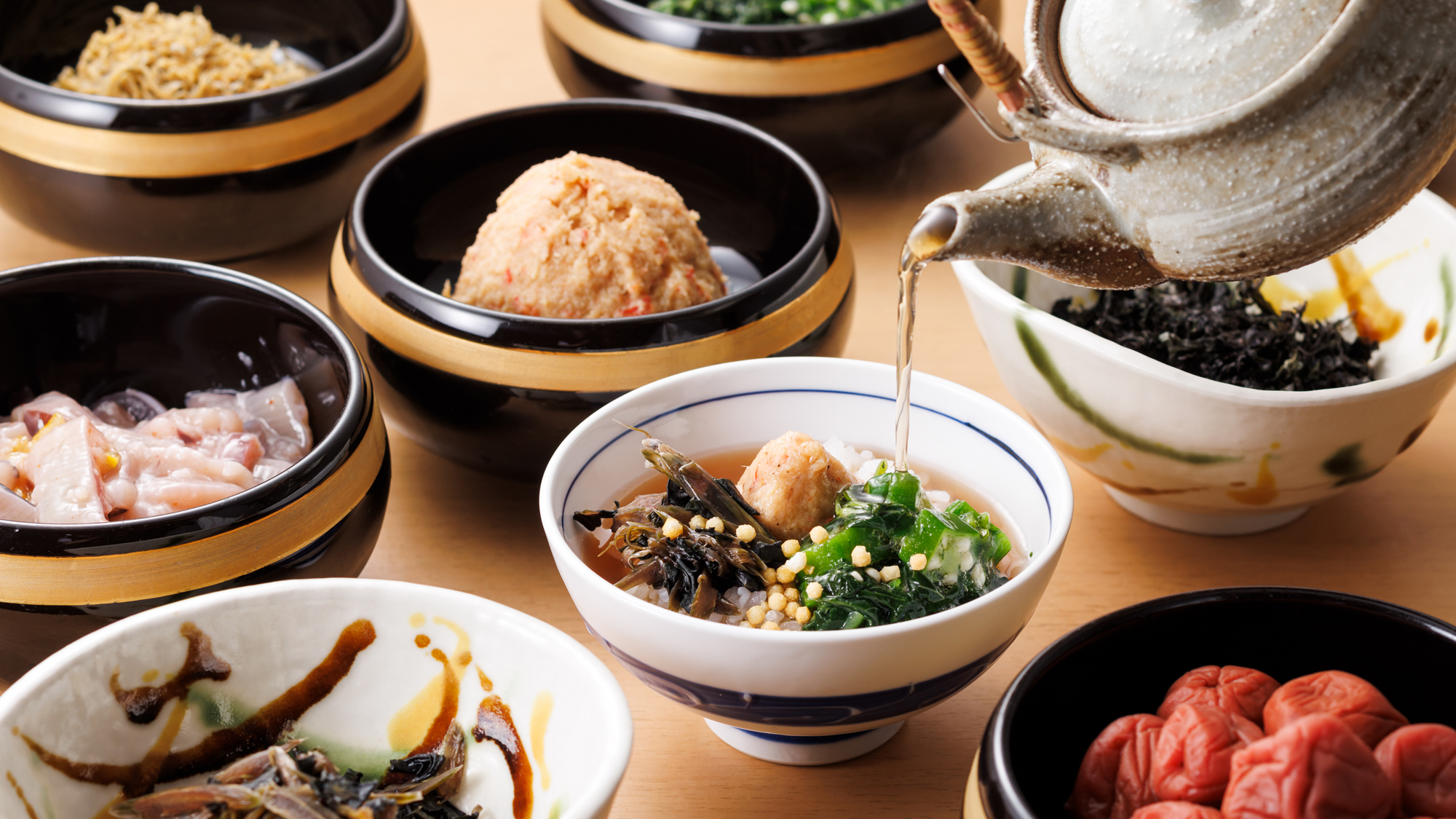 朝食　お茶漬け